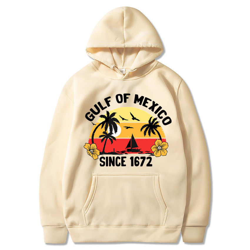 Women's hoodie with creative beach motif and high-quality fabric Lisslune