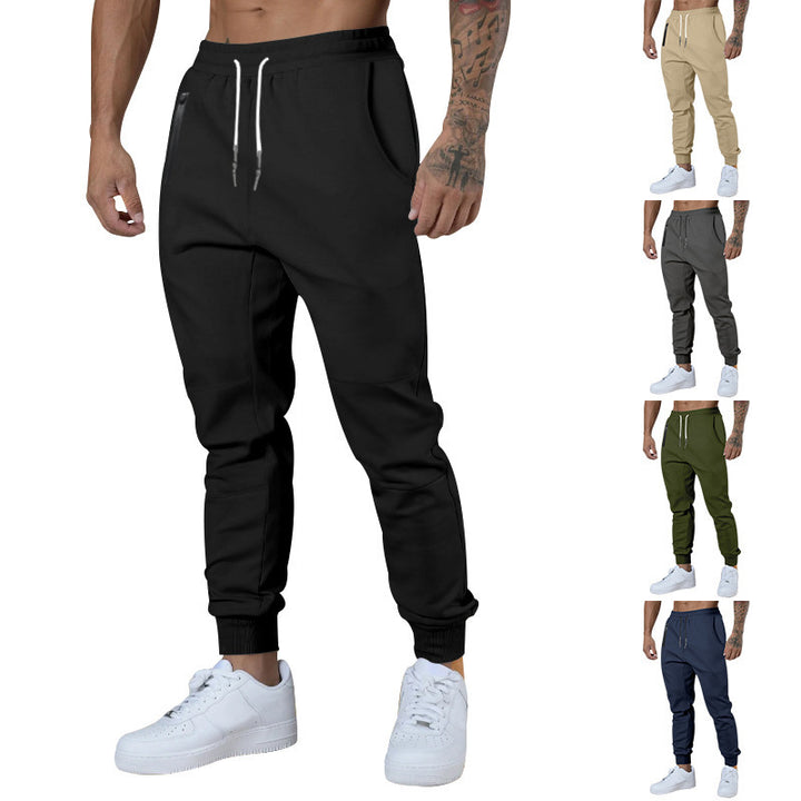 Men's sporty jogger pants with drawstring and practical pockets Lisslune
