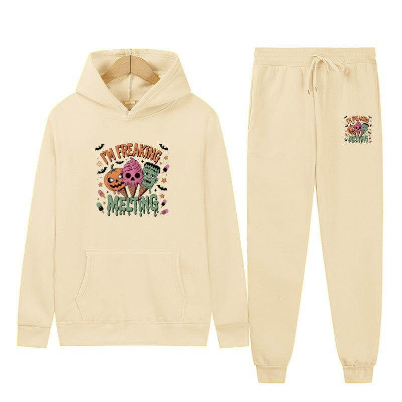 Women’s hoodie set with creative Halloween motifs Lisslune