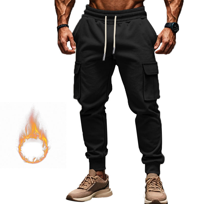 Men's cargo joggers with practical side pockets and elastic waistband Lisslune