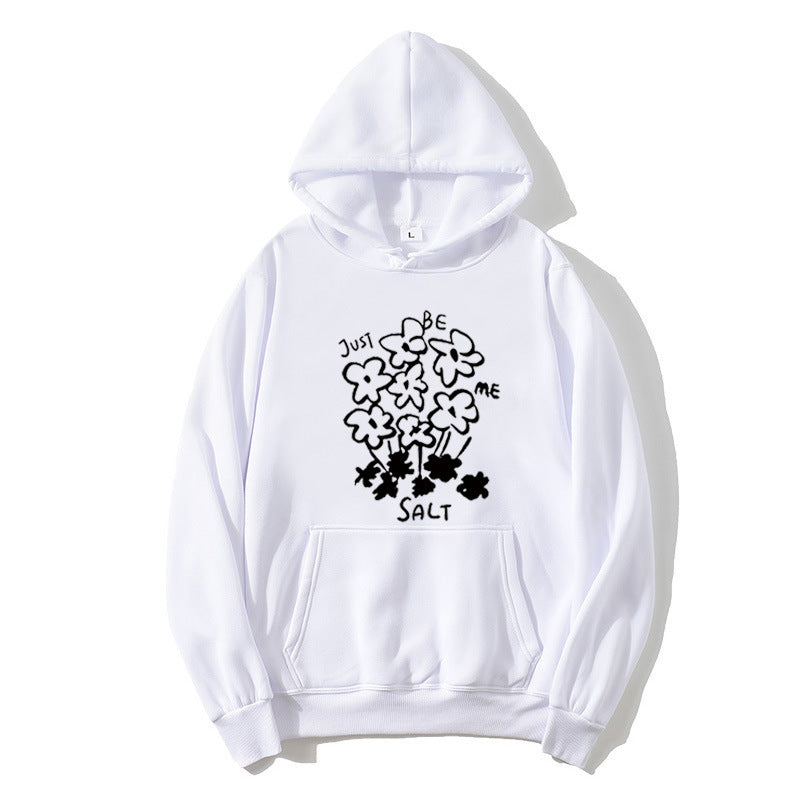 Women's hoodie with artistic floral motif Lisslune