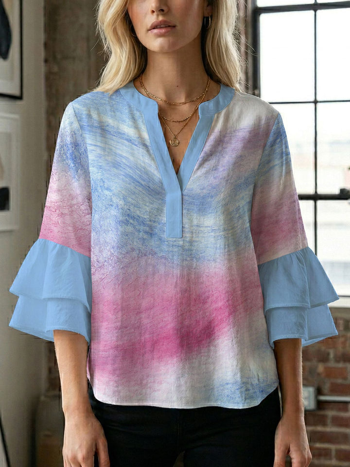 Ladies blouse with beautiful floral design Lisslune