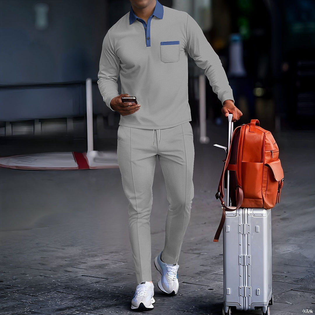 Men's stylish polyester tracksuit with breathable properties Lisslune