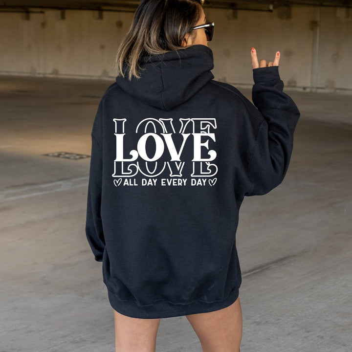 Women's hoodie with creative lettering Lisslune