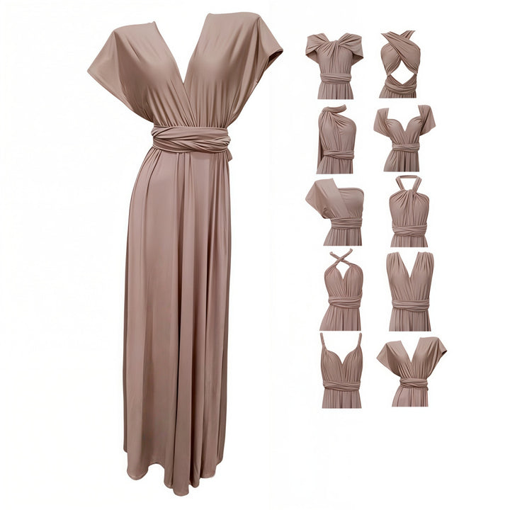 Women's maxi dress with high-quality wrap design