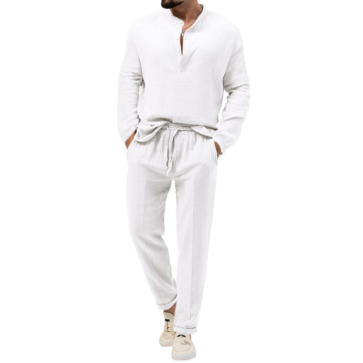 Men's loungewear set with breathable top and comfortable joggers Lisslune