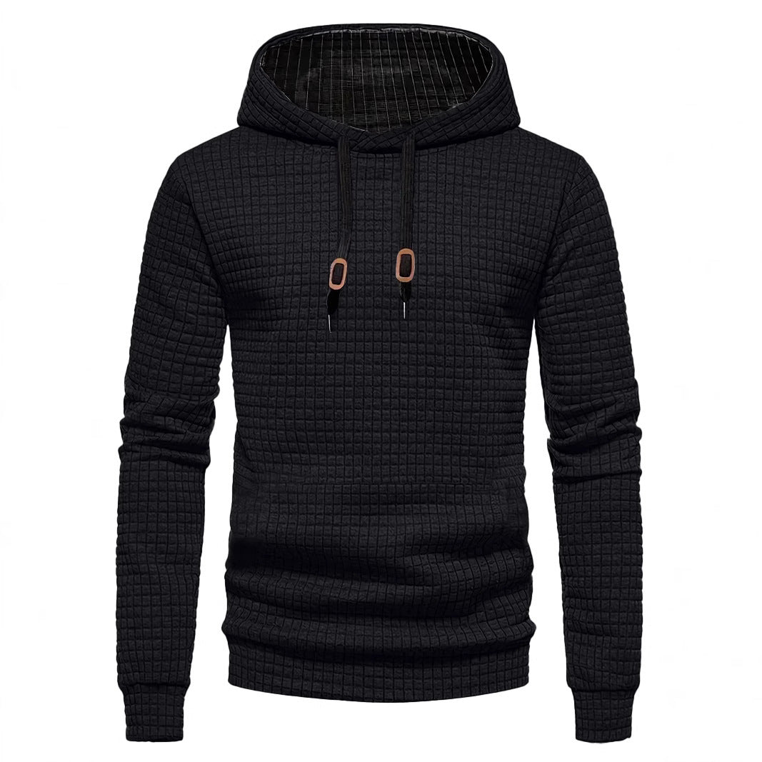 Men's stylish hoodie with textured design Lisslune