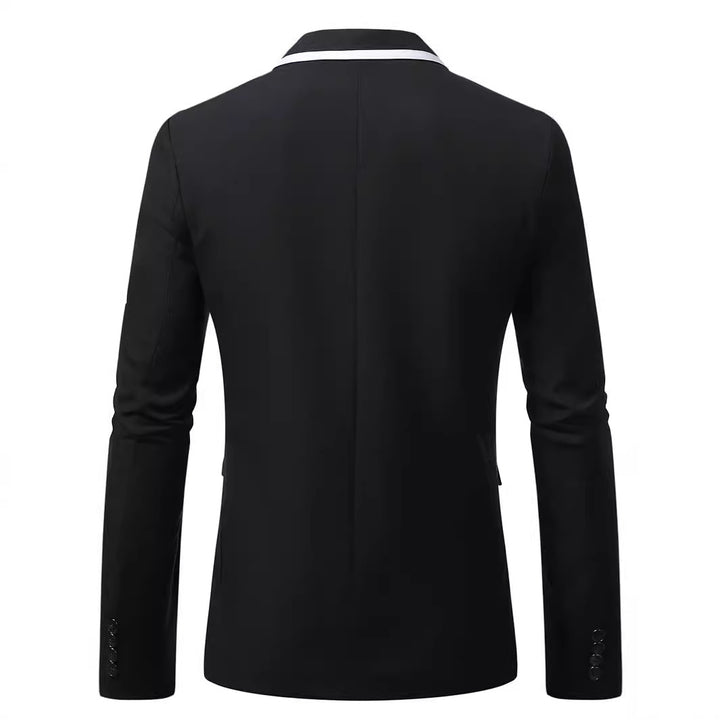 Men's elegant suit with contrasting lapel Lisslune