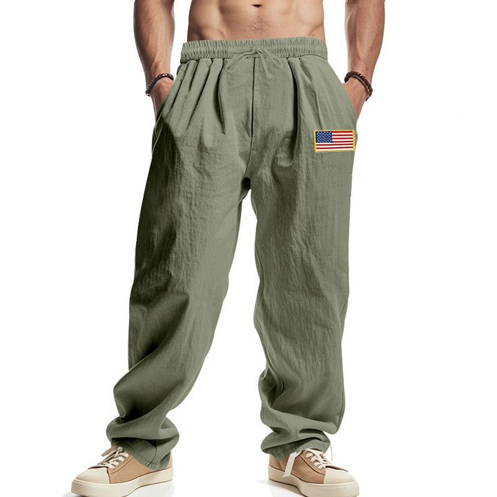 Men's casual joggers with elastic waistband and practical side pockets Lisslune
