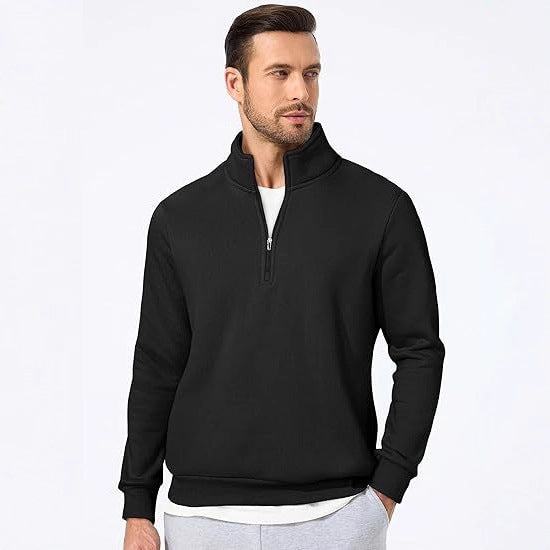 Men's sweatshirt with half zipper and modern cut Lisslune