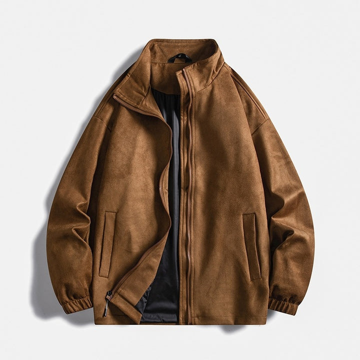 Men's fleece jacket with elastic cuffs and practical pockets Lisslune