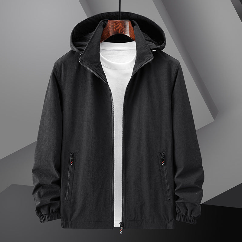 Men's Sporty Transitional Jacket with Innovative Cut Lisslune