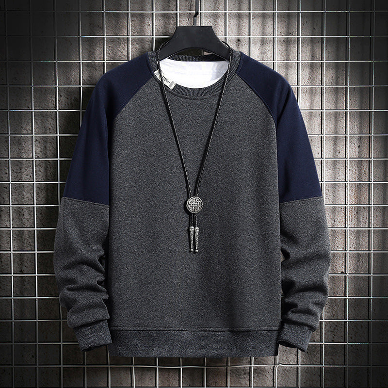 Men's fashionable sweatshirt with contrast sleeves Lisslune
