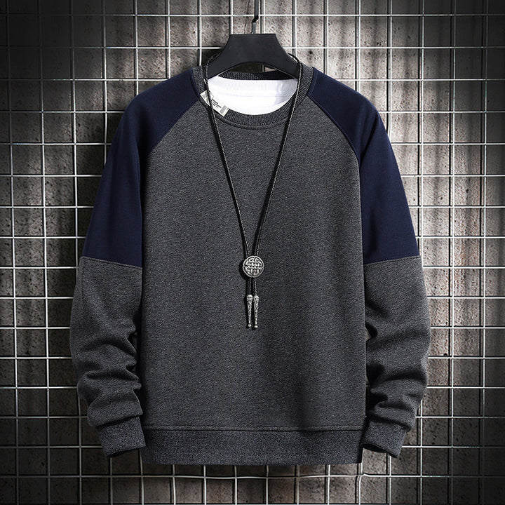 Men's fashionable sweatshirt with contrast sleeves Lisslune