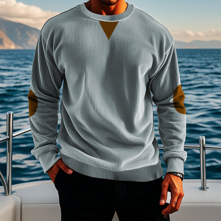 Men's comfortable fleece pullover with texture Lisslune
