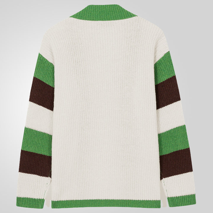 Men's cardigan with modern color block design Lisslune