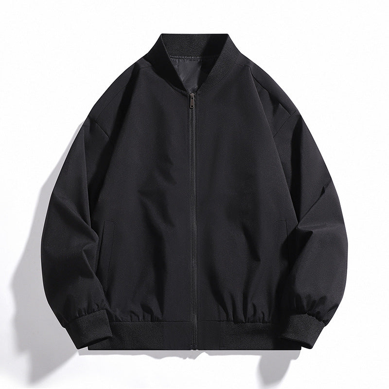Men's Casual Bomber Jacket with Elastic Cuffs Lisslune