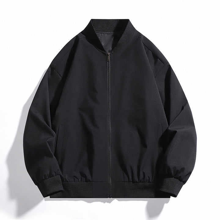 Men's Casual Bomber Jacket with Elastic Cuffs Lisslune