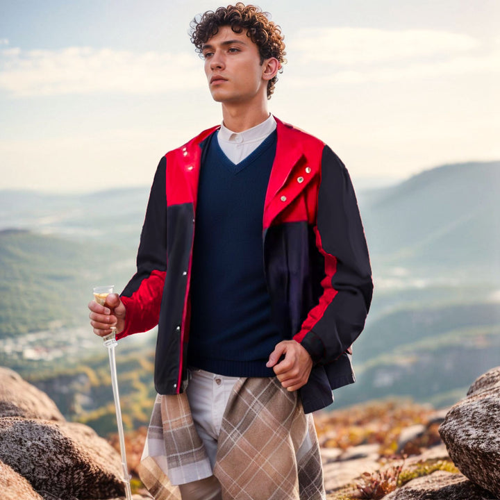 Men's functional transitional jacket with high collar Lisslune