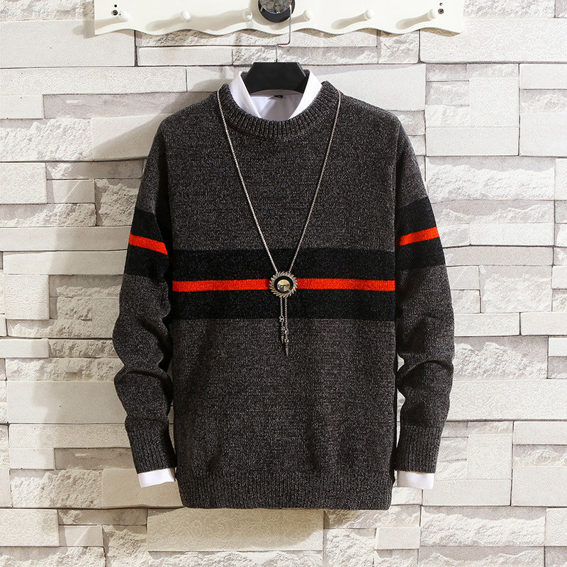 Men's stylish sweater with striped design and high comfort Lisslune