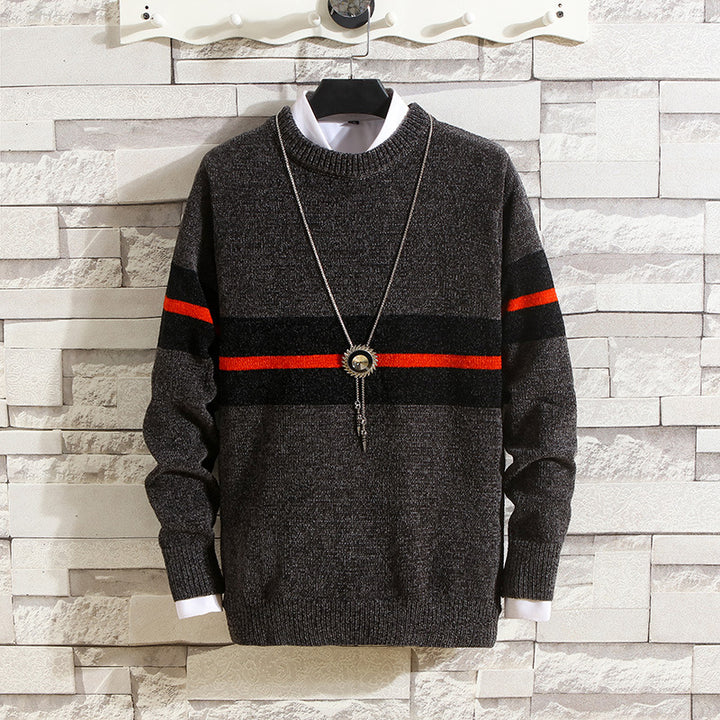 Men's stylish sweater with striped design and high comfort Lisslune