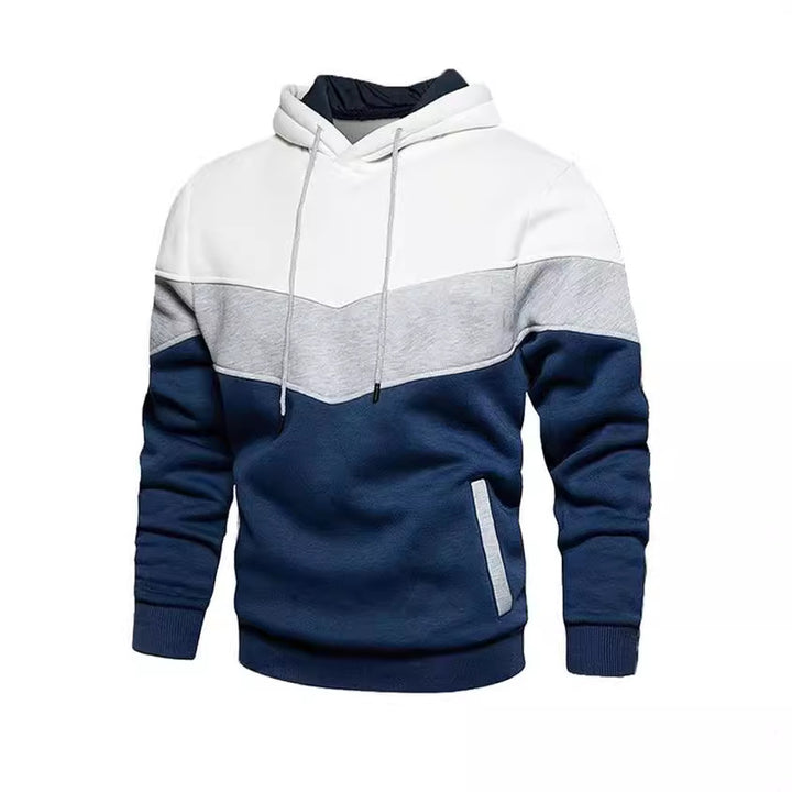 Men's Stylish Hoodie with Innovative Color Block Design Lisslune