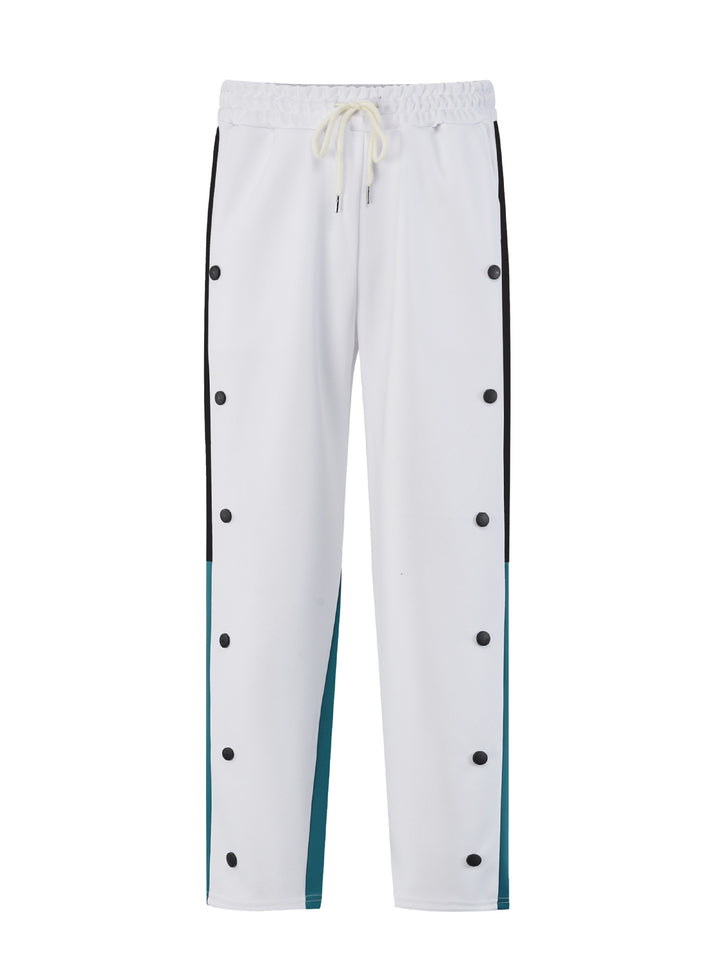 Men's sporty training pants with snap button closure and breathable structure Lisslune