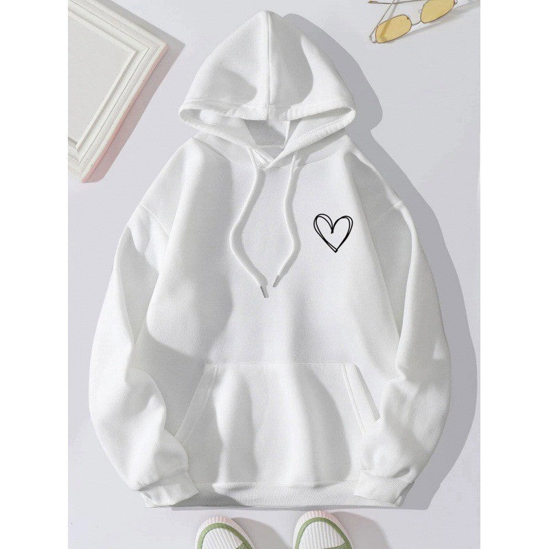 Women's hoodie with cool heart motif Lisslune