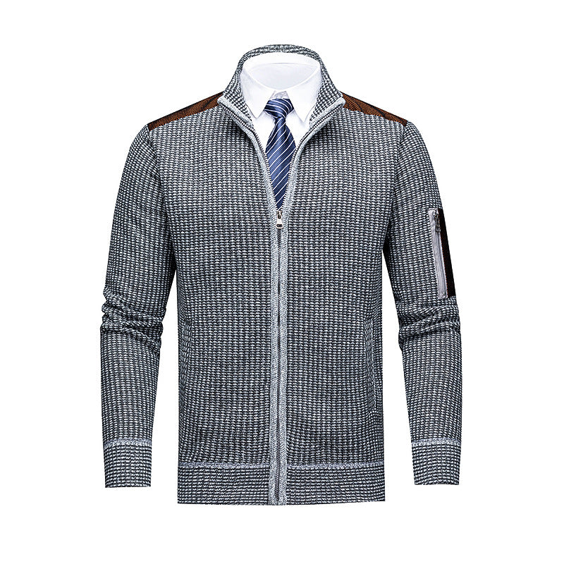 Men's Fashionable Cardigan with Zipper and High-Quality Details Lisslune