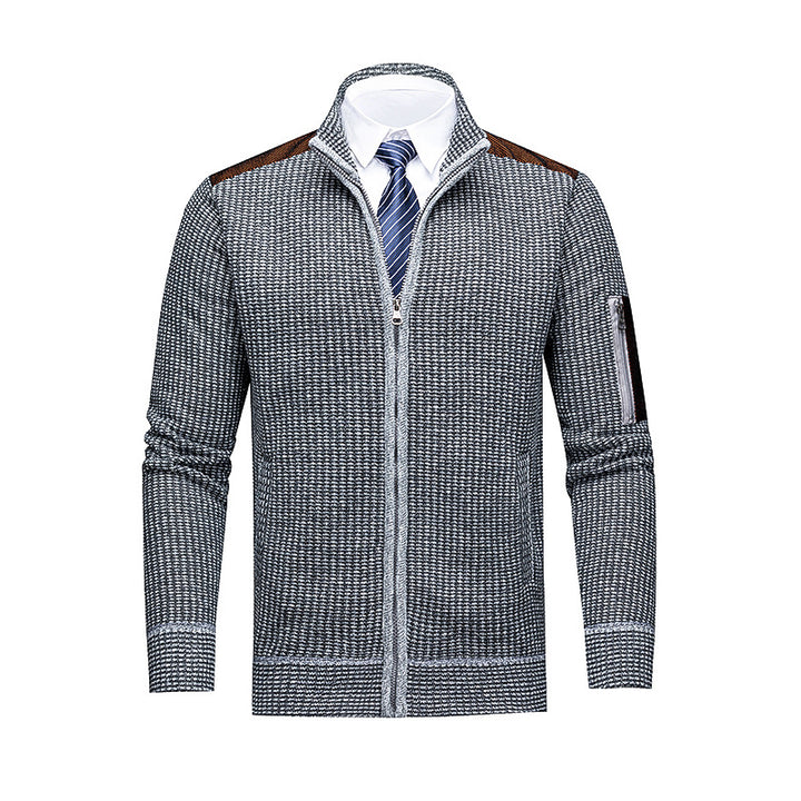 Men's Fashionable Cardigan with Zipper and High-Quality Details Lisslune