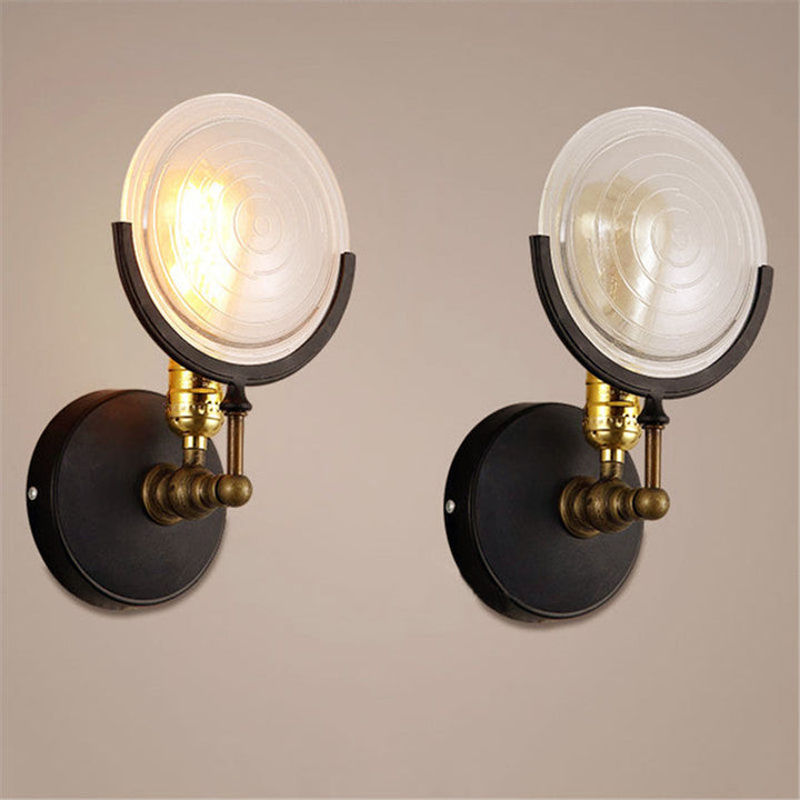 Skørter | Armed Wall Lamp Traditional Metal 11.5"/24" Wide 1 Head Black Wall Lamp Fixture with Round Frosted Glass Deco