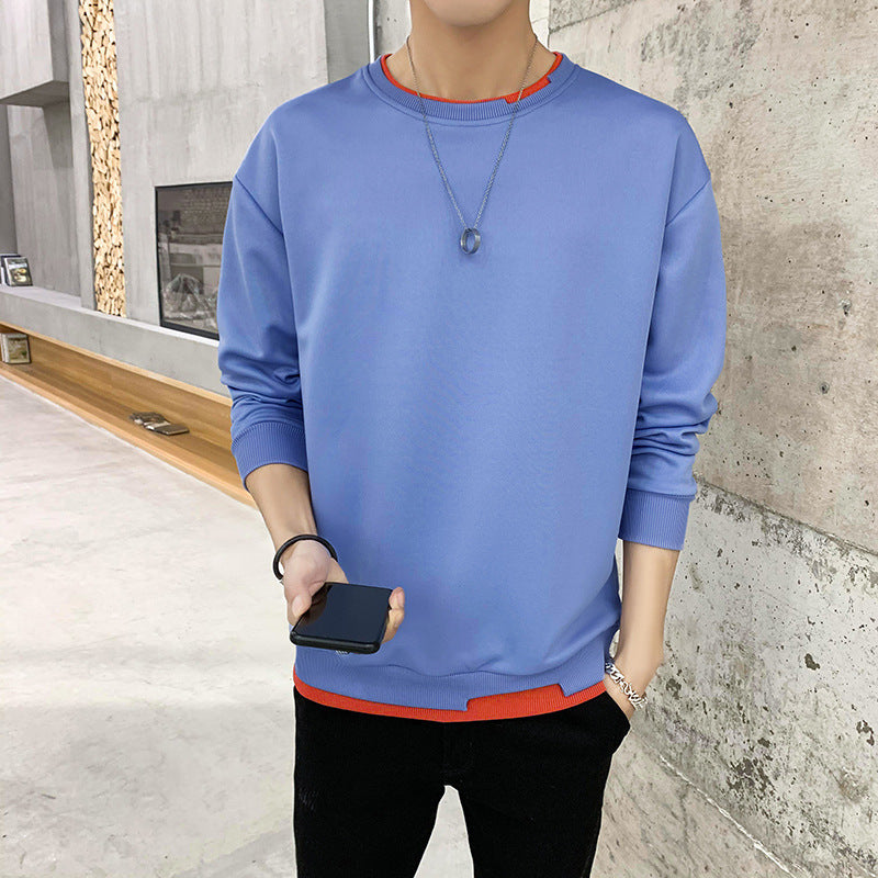 Men's casual sweatshirt with contrasting hem Lisslune