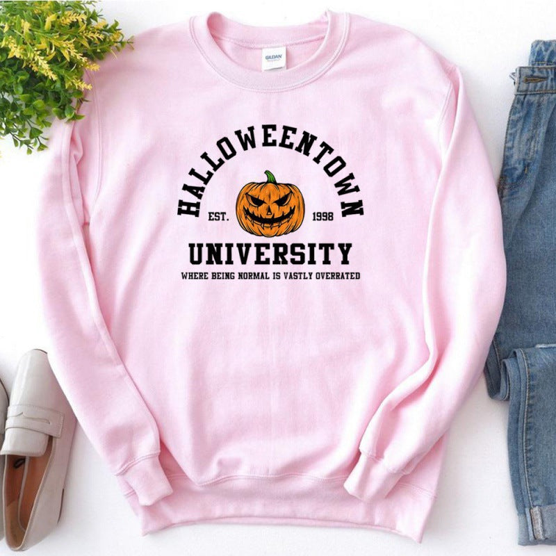 Women's sweatshirt with creative Halloween design and comfortable fit Lisslune