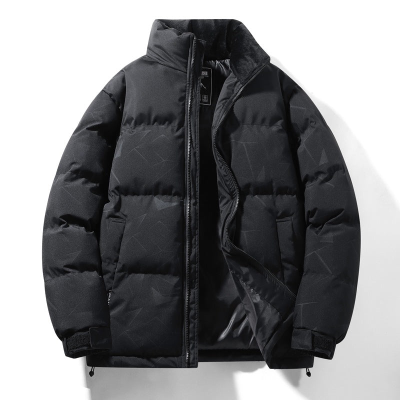 Men's quilted winter jacket with high collar and insulating lining Lisslune