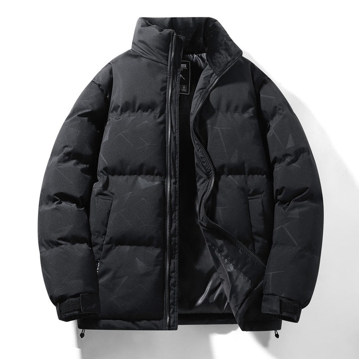 Men's quilted winter jacket with high collar and insulating lining Lisslune