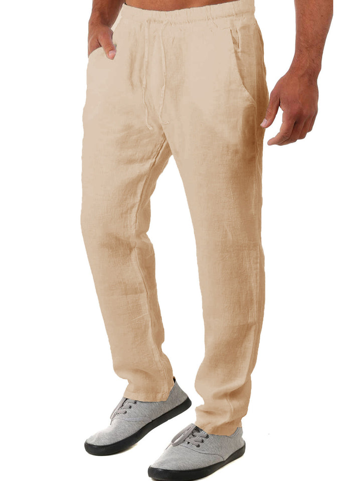 Men's Airy Linen Pants Lisslune