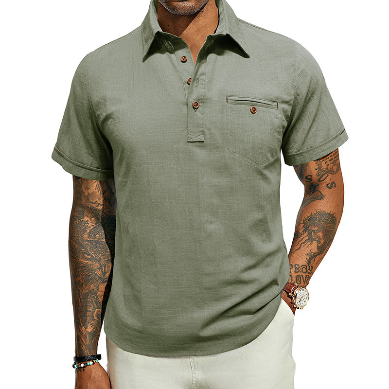 Men's Short Sleeve Shirt Lisslune