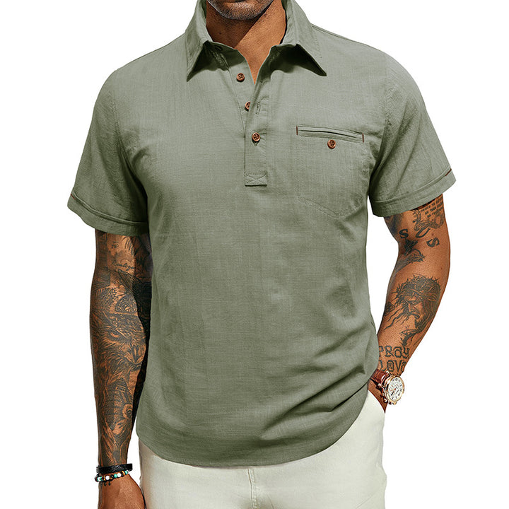 Men's Short Sleeve Shirt Lisslune