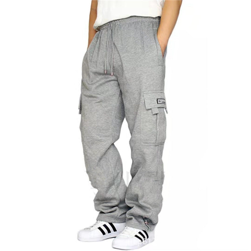 Men's cargo pants with practical pockets and elastic waistband Lisslune