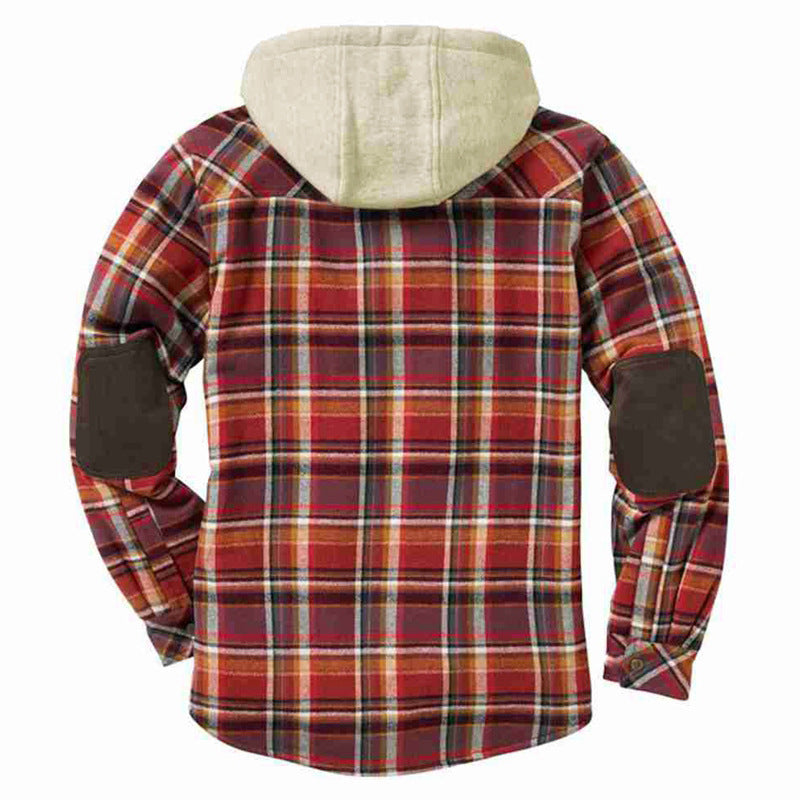 Men's flannel jacket with soft lining and practical chest pockets Lisslune