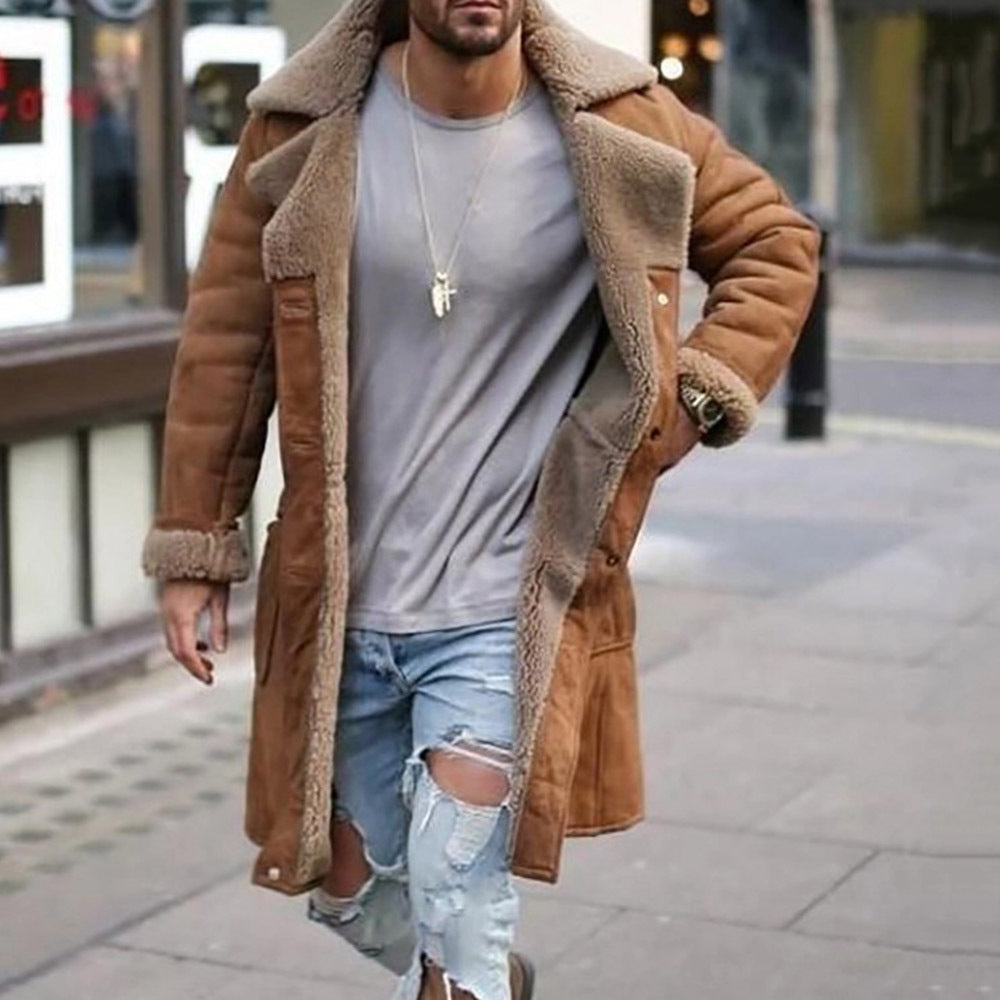 Men's lambskin coat in classic pilot style Lisslune