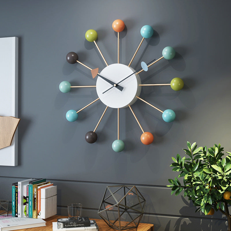 Lisslune | Decorative large silent wall clock for the living room 21 inches