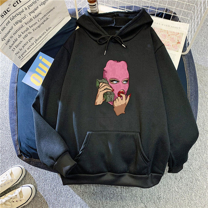 Ladies hoodie with artistic graphic design Lisslune