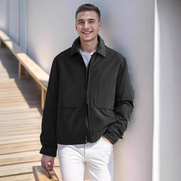 Men's lightweight leisure jacket with practical pockets Lisslune