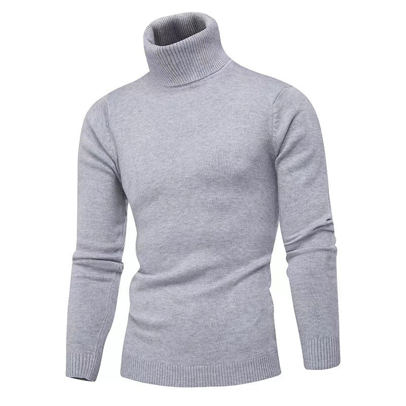 Men's turtleneck sweater made of fine cotton with a fitted cut Lisslune
