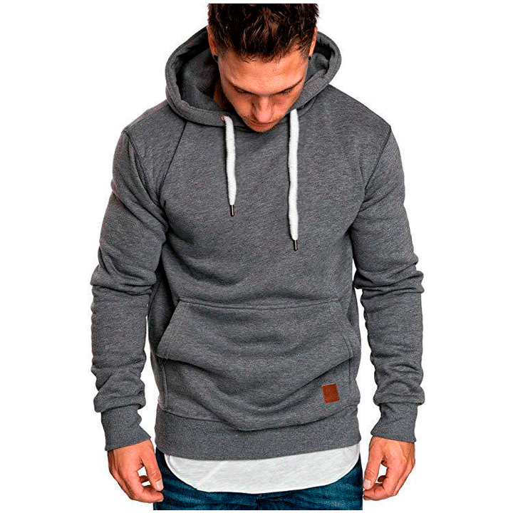 Men's hooded sweater with a fashionable cut and casual lining Lisslune