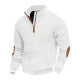 Men's structured fleece pullover with stylish stand-up collar Lisslune