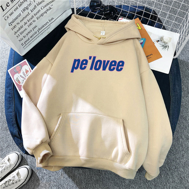 Women's hoodie with modern lettering Lisslune 1772612762