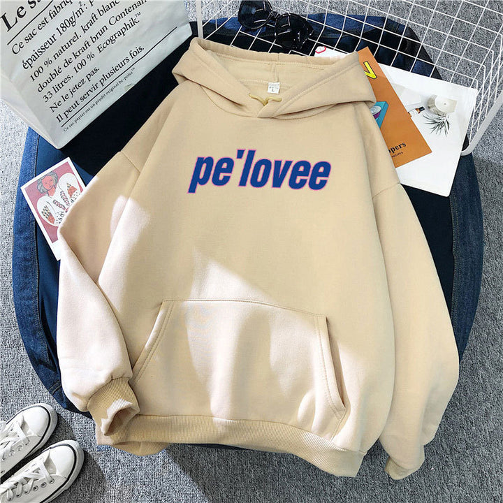 Women's hoodie with modern lettering Lisslune 1772612762