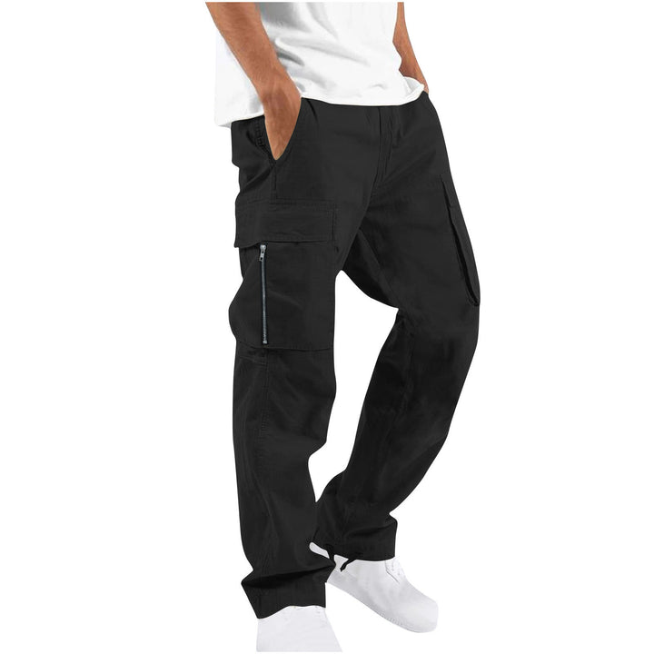 Men's cargo pants with adjustable waistband and practical side pockets Lisslune